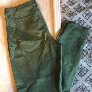 Olive Green Super Skinny Jeggings
